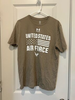 Under Armour Olive Green United States Air Force Graphic Tee